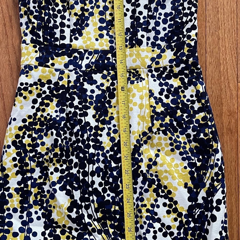 Boden Sleeveless Dress in Navy and Yellow - Picture 9 of 10